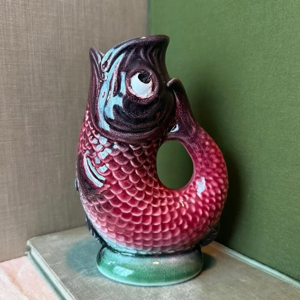 Caldas Portugal Fish Vase • Jay Willfred • 6.25”